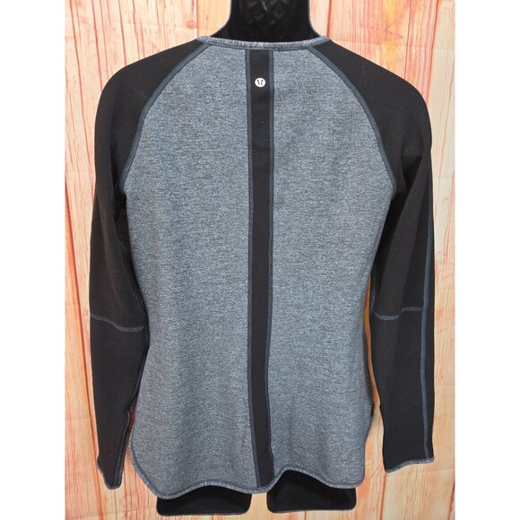 Lululemon Womens Long Sleeve Crewneck Top Large Gray - Picture 2 of 7